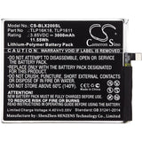 3.85V, Li-Polymer, 3000mAh, SmartPhone battery fits Blu, C766144300t, L0090, L0091uu, 11.55Wh Mobile, SmartPhone Cameron Sino Technology Limited (Smartphone)