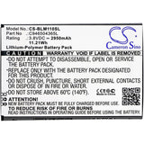 3.8V, Li-Polymer, 2950mAh, SmartPhone battery fits Blu, C946504365l, L0110ee, L0110uu, 11.21Wh Mobile, SmartPhone Cameron Sino Technology Limited (Smartphone)