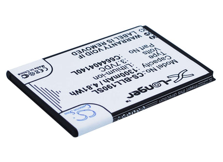 3.7V, Li-ion, 1300mAh, SmartPhone battery fits Blu, C664404140l, L190a, L190i, 4.81Wh Mobile, SmartPhone Cameron Sino Technology Limited (Smartphone)