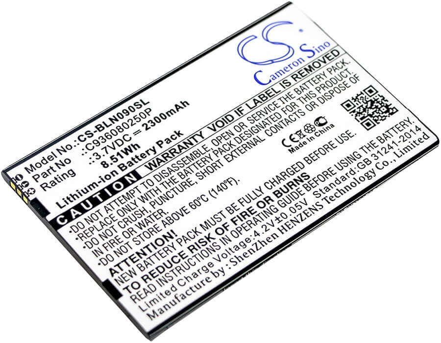 3.7V, Li-ion, 2300mAh, SmartPhone battery fits Blu, C936080250p, N090u, Neo X Plus, 8.51Wh Mobile, SmartPhone Cameron Sino Technology Limited (Smartphone)