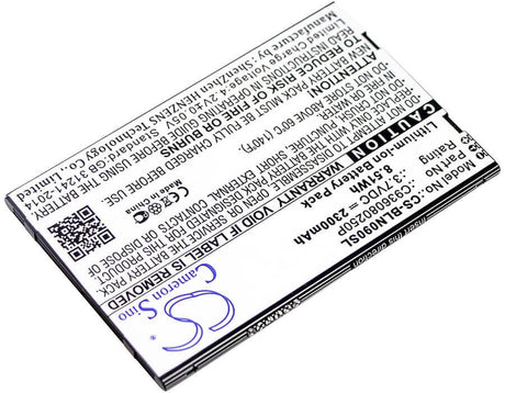 3.7V, Li-ion, 2300mAh, SmartPhone battery fits Blu, C936080250p, N090u, Neo X Plus, 8.51Wh Mobile, SmartPhone Cameron Sino Technology Limited (Smartphone)