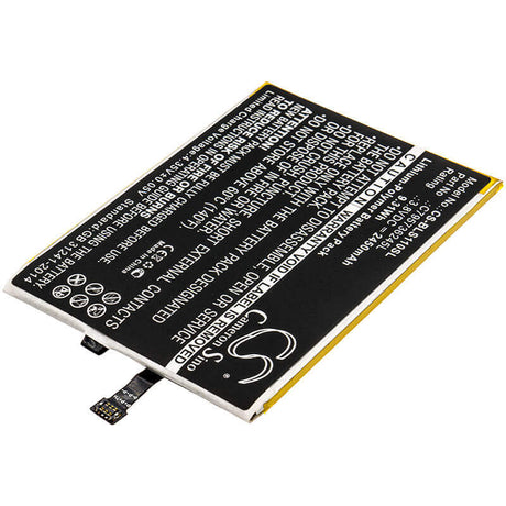 3.8V, Li-Polymer, 2450mAh, SmartPhone battery fits Blu, C795736245l, S0110, Studio One, 9.31Wh Mobile, SmartPhone Cameron Sino Technology Limited (Suspended)