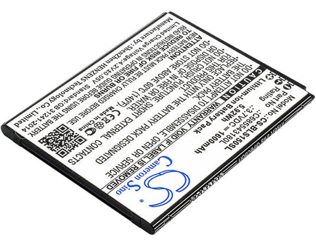 3.7V, Li-ion, 1600mAh, SmartPhone battery fits Blu, C685543180l, S0150uu, S0151uu, 5.92Wh Mobile, SmartPhone Cameron Sino Technology Limited (Smartphone)