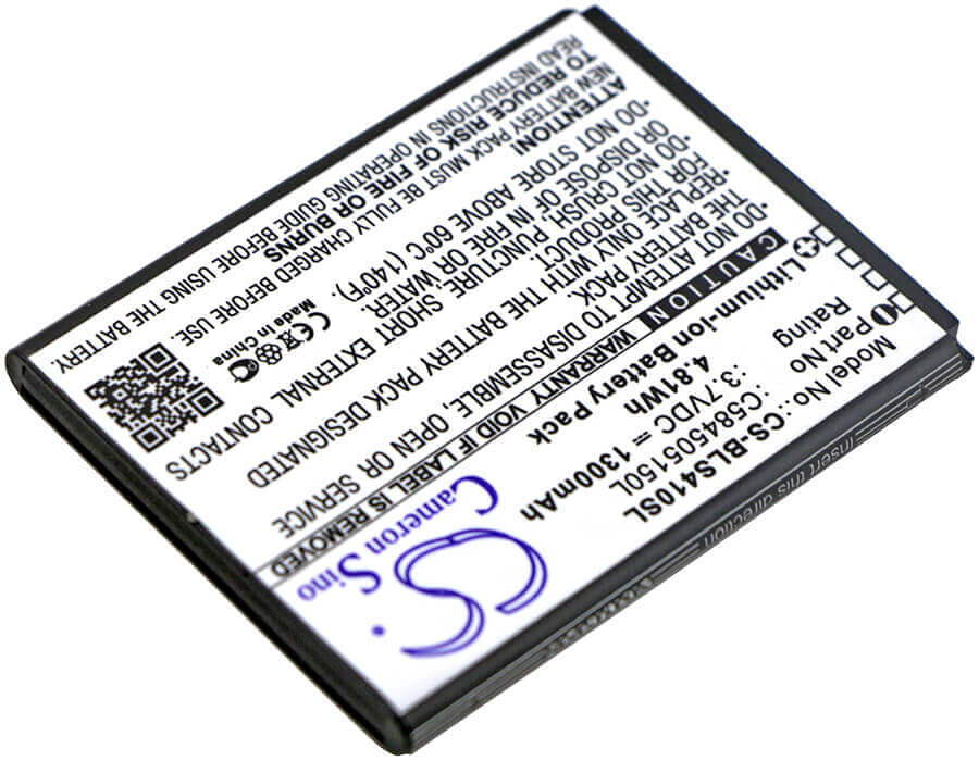 3.7V, Li-ion, 1300mAh, SmartPhone battery fits Blu, C584505150l, S410, S410a, 4.81Wh Mobile, SmartPhone Cameron Sino Technology Limited (Smartphone)