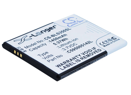 3.7V, Li-ion, 1450mAh, SmartPhone battery fits Blu, C595005142l, S350, Star Jr, 5.37Wh Mobile, SmartPhone Cameron Sino Technology Limited (Smartphone)