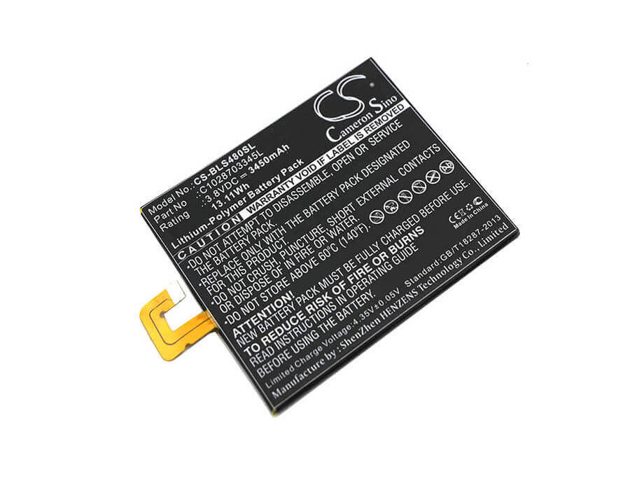 3.8V, Li-Polymer, 3450mAh, SmartPhone battery fits Blu, C1028703345l, S490u, Studio 7.0 Ii, 13.11Wh Mobile, SmartPhone Cameron Sino Technology Limited (Smartphone)