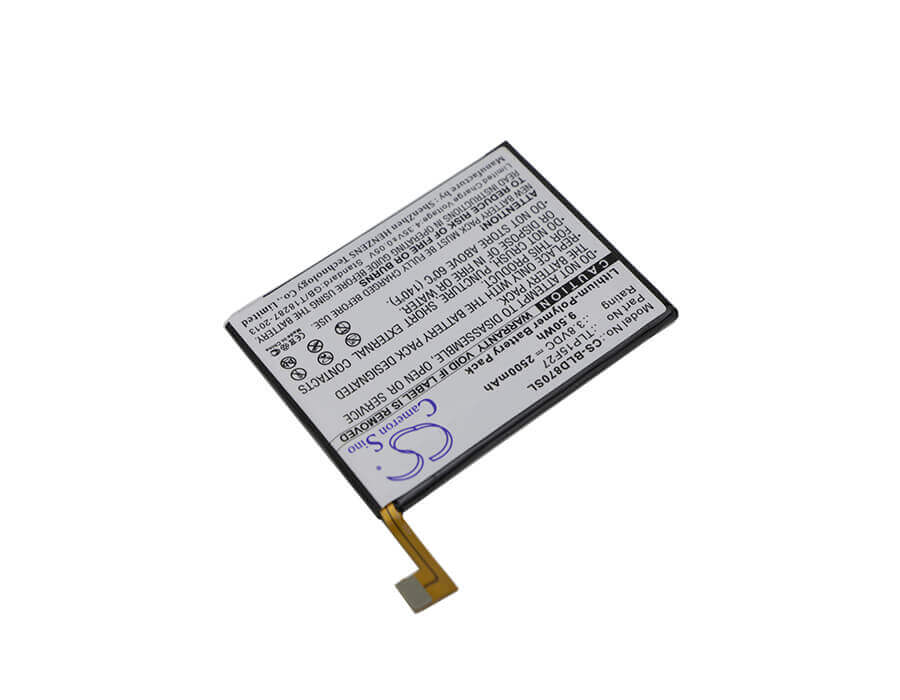 3.8V, Li-Polymer, 2500mAh, SmartPhone battery fits Blu, Tlp15f27, D870u, Studio C Super Camera, 9.5Wh Mobile, SmartPhone Cameron Sino Technology Limited (Smartphone)