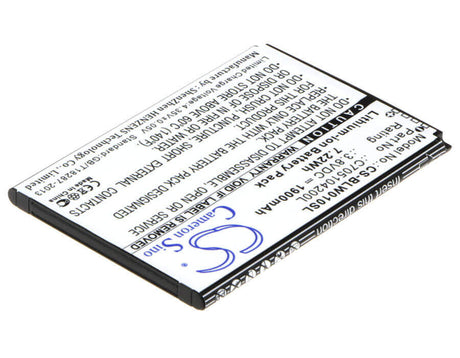 3.8V, Li-ion, 1900mAh, SmartPhone battery fits Blu, C705104200l, Studio Mini Lite 2, W010q, 7.22Wh Mobile, SmartPhone Cameron Sino Technology Limited (Suspended)