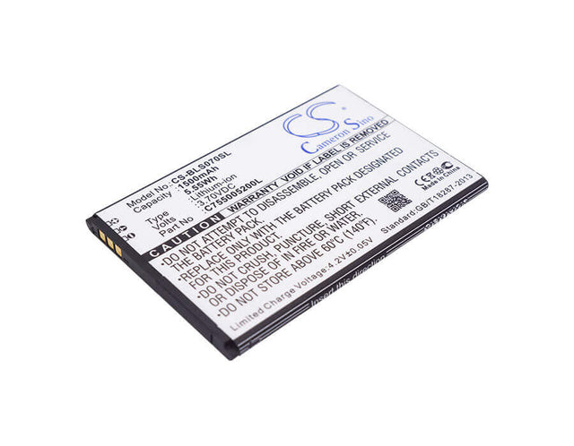 3.7V, Li-ion, 1500mAh, SmartPhone battery fits Blu, C755005200l, S070q, Studio Selfie, 5.55Wh Mobile, SmartPhone Cameron Sino Technology Limited (Smartphone)