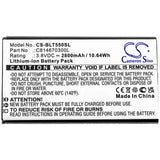 3.8V, Li-ion, 2800mAh, SmartPhone battery fits Blu, C814670300l, T550, Tank 2.4 Torch, 10.64Wh Mobile, SmartPhone Cameron Sino Technology Limited (Smartphone)