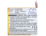 3.7V, Li-Polymer, 2600mAh, Tablet battery fits Blu, C948730300p, Bt-e003, P240u, 9.62Wh Tablet Cameron Sino Technology Limited