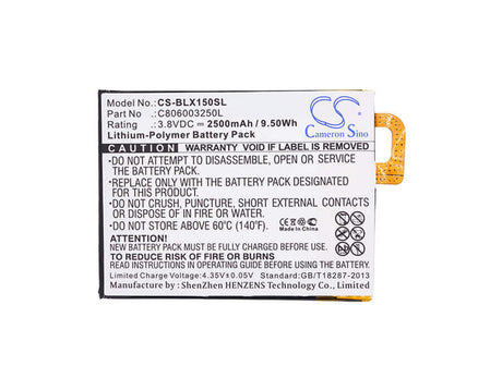 3.8V, Li-Polymer, 2500mAh, SmartPhone battery fits Blu, C806003250l, Win Hd 5.5", X150, 9.5Wh Mobile, SmartPhone Cameron Sino Technology Limited (Smartphone)