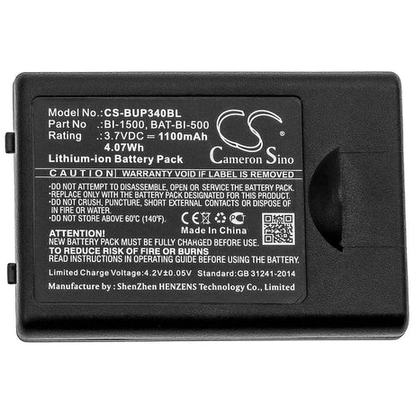 Barcode Scanner Battery For Bluebird, Eg-340 3.7v, 1100mah - 4.07wh Barcode Scanner Cameron Sino Technology Limited