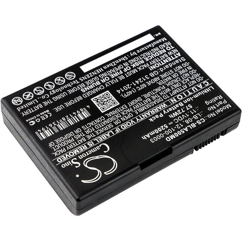11.1V, Li-ion, 5200mAh, Medical battery fits Bolate, Biolight, 12-100-0003, A5, A6, 57.72Wh Medical Cameron Sino Technology Limited (Medical)
