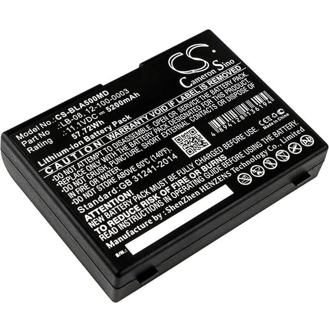 11.1V, Li-ion, 5200mAh, Medical battery fits Bolate, Biolight, 12-100-0003, A5, A6, 57.72Wh Medical Cameron Sino Technology Limited (Medical)