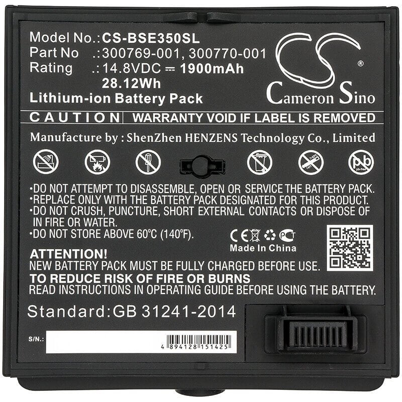 Battery For Bose, 350160-1100, Soundlink Air, Soundock 16.8v, 1900mah - 28.12wh Batteries for Electronics Cameron Sino Technology Limited (Suspended)   