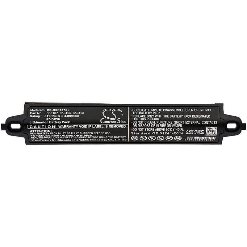 11.1V, Li-ion, 3400mAh, Speaker battery fits Bose, 404600, Soundlink, 37.74Wh Speaker Cameron Sino Technology Limited