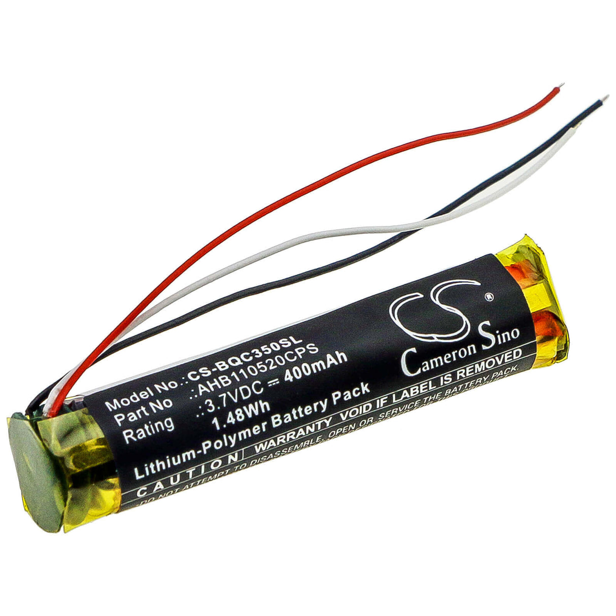 3.7V, Li-Polymer, 400mAh, Headset battery fits Bose, Ahb110520cps, 419811, Qc35, 1.48Wh Wireless Headset Cameron Sino Technology Limited