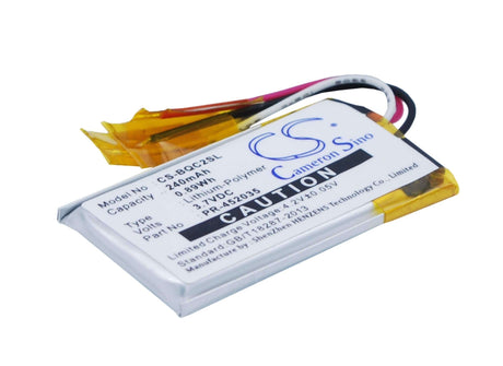 3.7V, Li-Polymer, 240mAh, Headset battery fits Mio, Mio, Bose, Bose, 338040000101, Qc20, Quietcomfort 20, 0.89Wh Wireless Headset Cameron Sino Technology Limited
