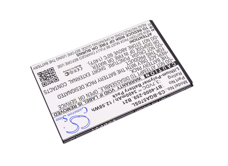 3.7V, Li-Polymer, 3400mAh, SmartPhone battery fits Bq, B21, Aquaris 5.7, 12.58Wh Mobile, SmartPhone Cameron Sino Technology Limited (Suspended)
