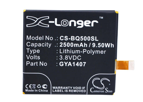 3.8V, Li-Polymer, 2500mAh, SmartPhone battery fits Bq, B24, Aquaris E5, Aquaris E5 Fhd, 9.5Wh Mobile, SmartPhone Cameron Sino Technology Limited (Suspended)