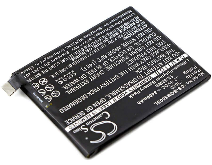 3.8V, Li-Polymer, 3400mAh, SmartPhone battery fits Bq, 3620, Aquaris M5.5, 12.92Wh Mobile, SmartPhone Cameron Sino Technology Limited (Smartphone)