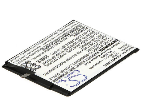 3.85V, Li-Polymer, 2800mAh, SmartPhone battery fits Bq, 2900, Aquaris X5, Aquaris X5 Cyanogen Edition, 10.78Wh Mobile, SmartPhone Cameron Sino Technology Limited (Smartphone)