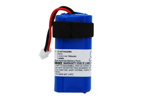 2.4V, Ni-MH, 700mAh, Medical battery fits Rainin, Brandtech, 17011746, 26630 Pipette Controller, Accu-jet Pro, 1.68Wh Medical Cameron Sino Technology Limited (Medical)