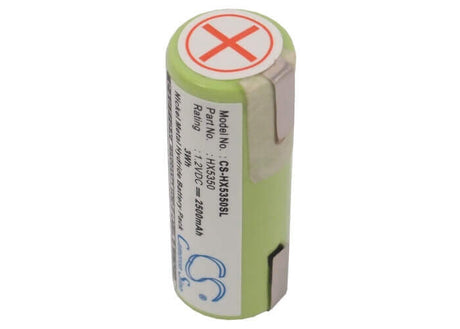 1.2V, Ni-MH, 2500mAh, Toothbrush battery fits Philips, Bella, Braun, 233.800886, 1530, 1590, 3Wh Toothbrush Cameron Sino Technology Limited