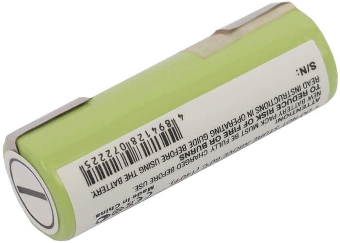 1.2V, Ni-MH, 2500mAh, Toothbrush battery fits Philips, Bella, Braun, 233.800886, 1530, 1590, 3Wh Toothbrush Cameron Sino Technology Limited