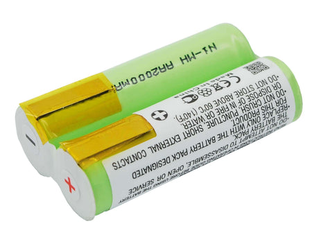 2.4V, Ni-MH, 2000mAh, Shaver battery fits Remington, Schick, Rowenta, Braun, Ronson, Eltron, Windmere, Philips, 138-10334, 4510, 4520, 4.8Wh Shaver Cameron Sino Technology Limited
