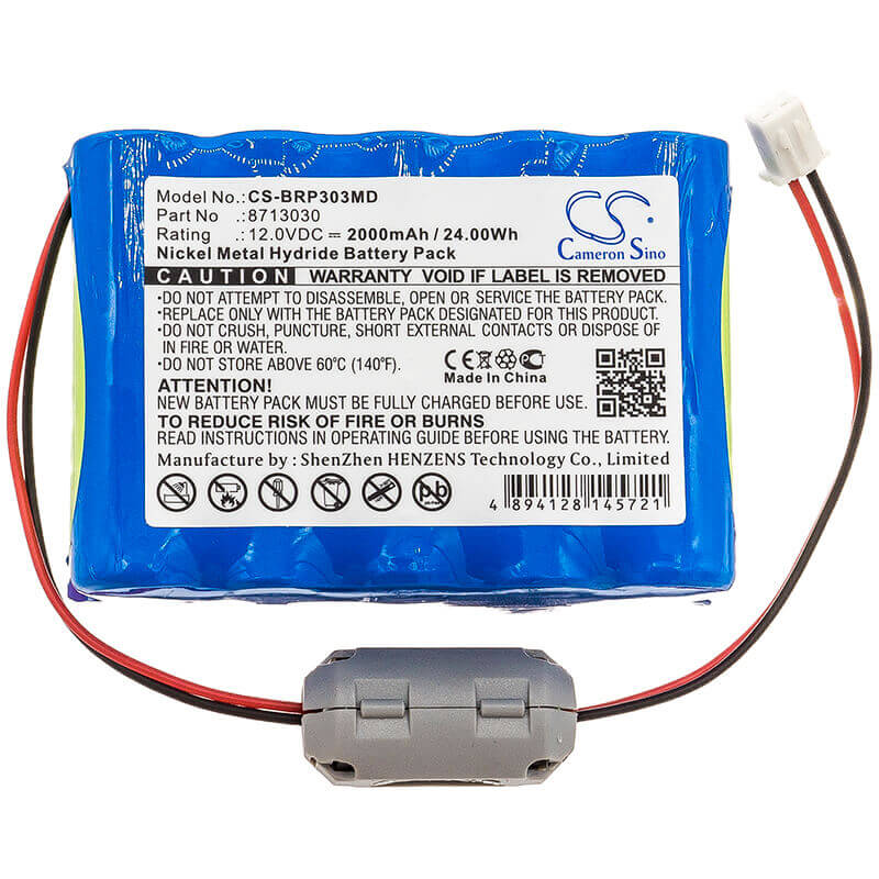 12.0V, Ni-MH, 2000mAh, Medical battery fits Braun, 8713030, Perfusor Space, 24.00Wh Medical Cameron Sino Technology Limited (Medical)