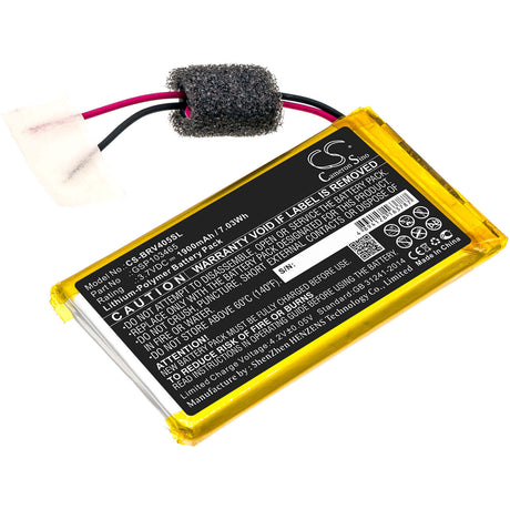3.7V, Li-Polymer, 1900mAh, Speaker battery fits Braven, 405, 7.03Wh Speaker Cameron Sino Technology Limited