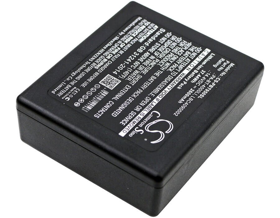 14.4V, Li-ion, 2600mAh, Portable Printer battery fits Brother, Hp25b, P Touch P 950 Nw Ruggedjet Rj, Pa-bb-001, 37.44Wh Portable Printer Cameron Sino Technology Limited