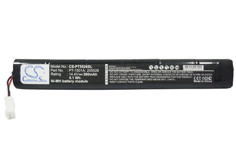 14.4V, Ni-MH, 360mAh, Portable Printer battery fits Pentax, Brother, 205526, Pj-520, Pj-522, 5.18Wh Portable Printer Cameron Sino Technology Limited