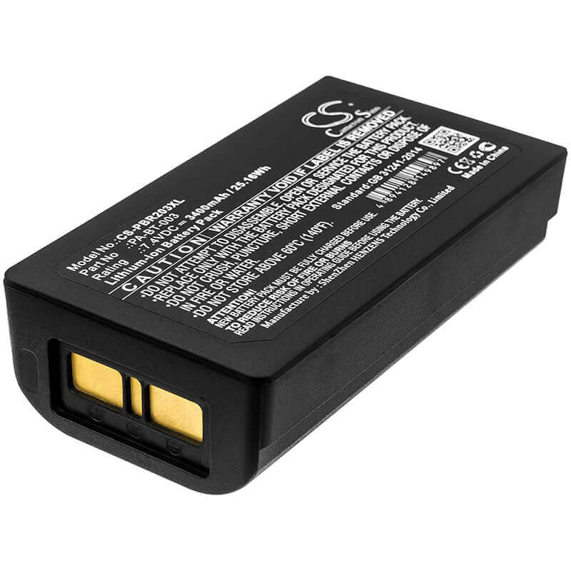 7.4V, Li-ion, 3400mAh, Portable Printer battery fits Brother, Pa-bt-003, Rj-2030, Rj-2050, 25.16Wh Portable Printer Cameron Sino Technology Limited