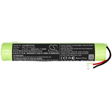 3.6V, Ni-MH, 2000mAh, Vacuum battery fits Brush, Hurricane, Cleaner Mop, 7.20Wh Vacuum Cameron Sino Technology Limited