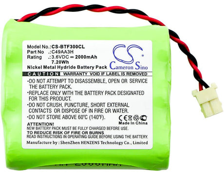 3.6V, Ni-MH, 2000mAh, Cordless Phone battery fits Bt, C49aa3h, Freelance 1, Freelance 2, 7.2Wh Cordless Phone Cameron Sino Technology Limited (Cordless Phone)