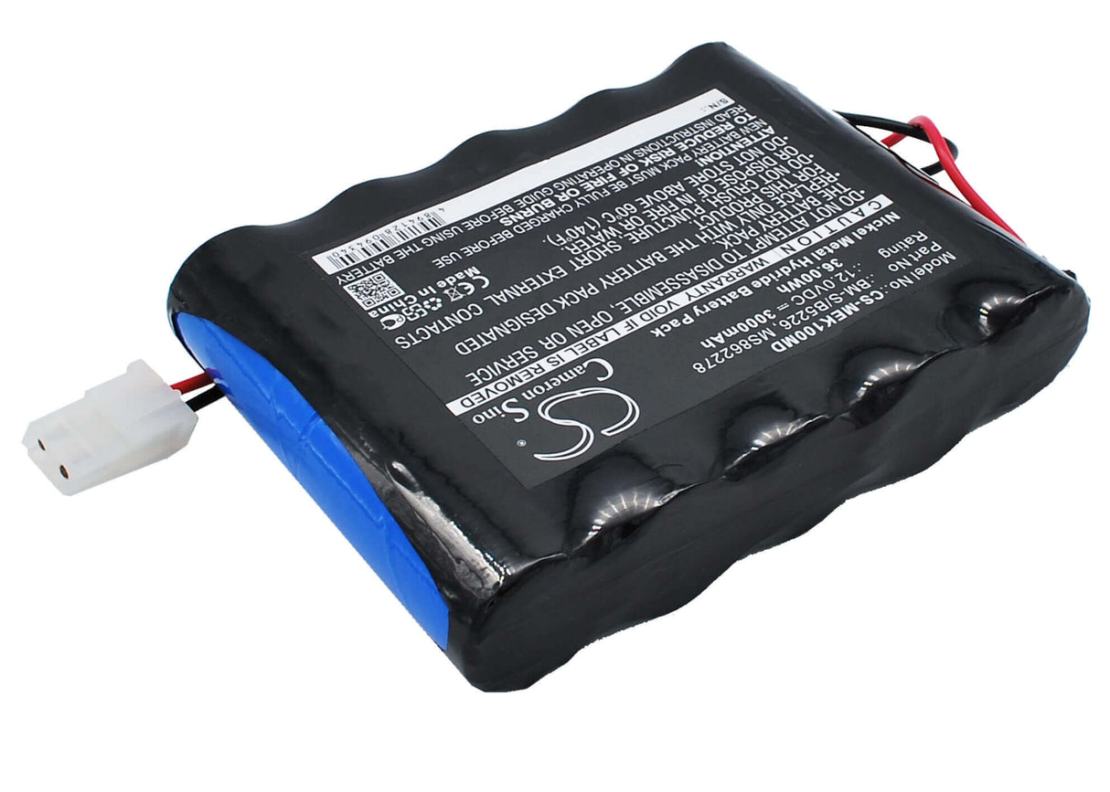 12.0V, Ni-MH, 3000mAh, Medical battery fits Fukuda, Burdick, Siemens, 862278, Corp Elite Ek10, Ek10, 36.00Wh Medical Cameron Sino Technology Limited (Medical)
