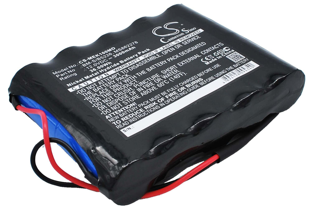 12.0V, Ni-MH, 3000mAh, Medical battery fits Fukuda, Burdick, Siemens, 862278, Corp Elite Ek10, Ek10, 36.00Wh Medical Cameron Sino Technology Limited (Medical)