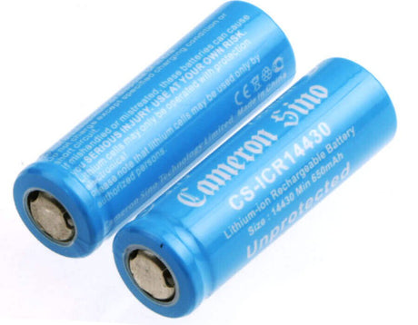 Cameron Sino CS-ICR14430NE Lithium Ion 14430 4/5 AA Cell – 650mAh 3.7V (2-Pack) 14430 Cameron Sino Technology Limited