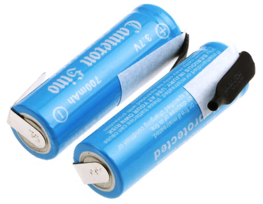 14430 Battery For project packs with reverse solder tabs 3.7v, 700mah - 2.59wh 14430 Cameron Sino Technology Limited