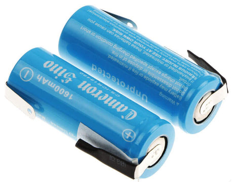 Lithium Ion Battery with tabs, 18500/18490 2 Pcs, 3.7v, 1600mah - 5.92wh 18490 Cameron Sino Technology Limited