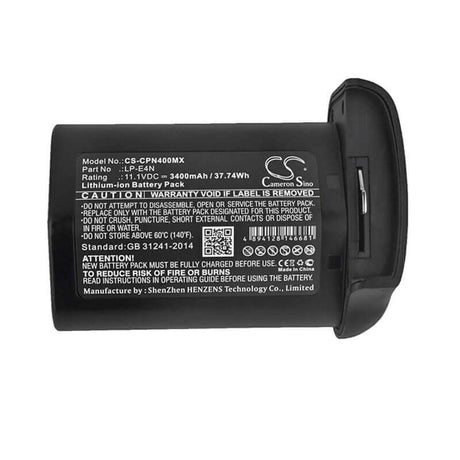 11.1V, Li-ion, 3400mAh, Camera battery fits Canon, Lp-e4n, 1d Mark 3, 1d Mark 4, 37.74Wh Camera Cameron Sino Technology Limited (Camera)
