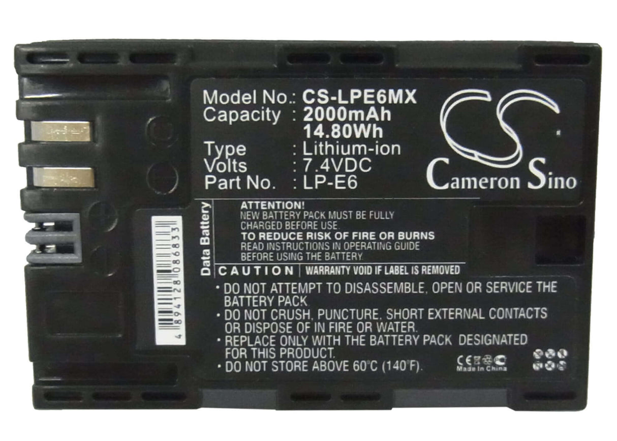 Camera Battery For Canon 5d Mark Iii, Eos 7.4v, 2000mah - 14.80wh Camera Cameron Sino Technology Limited (Camera)