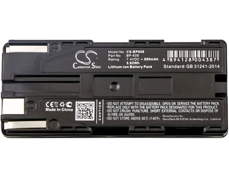 7.4V, Li-ion, 800mAh, Camera battery fits Canon, Bp-608, C2, Dm-mv1, 5.92Wh Camera Cameron Sino Technology Limited (Camera)