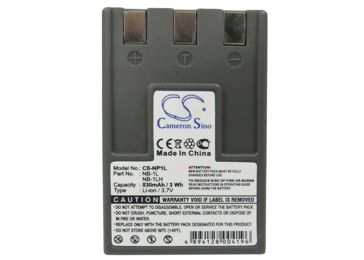 Camera Battery For Canon Digital Ixus 200a, Digital 3.7v, 830mah - 3.07wh Camera Cameron Sino Technology Limited (Camera)