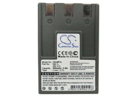Camera Battery For Canon Digital Ixus 200a, Digital 3.7v, 830mah - 3.07wh Camera Cameron Sino Technology Limited (Camera)