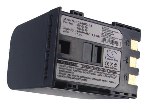 7.4V, Li-ion, 2000mAh, Camera battery fits Canon, Bp-2l18, Digital Rebel Xt Eos 350d, Dv5, 14.8Wh Camera Cameron Sino Technology Limited (Camera)