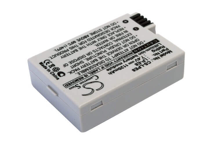 7.4V, Li-ion, 1120mAh, Camera battery fits Canon, Lp-e8, Ef-s, Eos 550d, 8.288Wh Camera Cameron Sino Technology Limited (Camera)